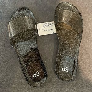 Nordstrom BP. Glitter Jelly Slide Sandals